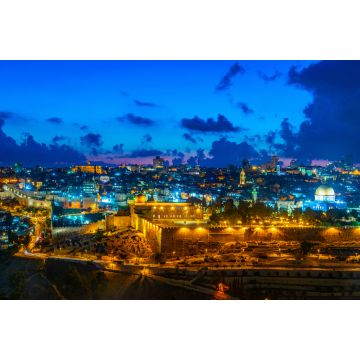 Lais Puzzle - Sonnenuntergangssicht auf Jerusalem vom Olivenberg aus, Israel - 2.000 Teile