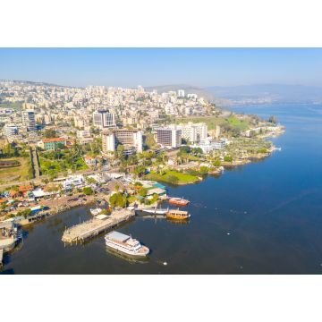 Lais Puzzle - Luftaufnahme von Tiberias, Israel, mit dem Meer von Galiläa an einem klaren Tag - 1.000 Teile