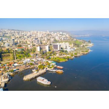 Lais Puzzle - Luftaufnahme von Tiberias, Israel, mit dem Meer von Galiläa an einem klaren Tag - 2.000 Teile