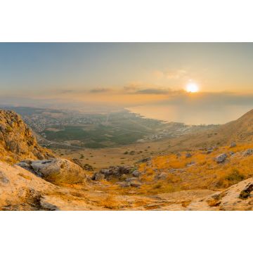 Lais Puzzle - Panoramablick bei Sonnenaufgang auf den See Genezareth vom Arbel aus - 2.000 Teile