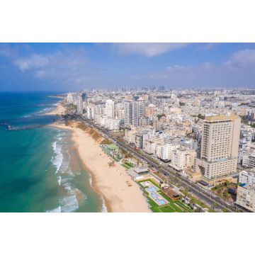 Lais Puzzle - Luftaufnahme der Mittelmeerküste von Bat Yam an einem schönen Tag - 2.000 Teile
