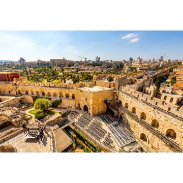 Lais Puzzle - Panoramablick auf das Stadtzentrum von Jerusalem mit dem Mamilla-Viertel von der Altstadt aus gesehen in Israel - 2.000 Teile