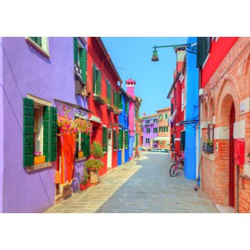 Lais Puzzle - Bunte Häuser auf der Insel Burano, in der Nähe von Venedig, Italien - 1.000 Teile