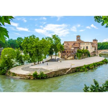Lais Puzzle - Die Isola Tiberina ist die größte Insel des Flusses Tibera in Rom - 1.000 Teile
