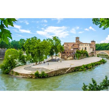 Lais Puzzle - Die Isola Tiberina ist die größte Insel des Flusses Tibera in Rom - 2.000 Teile