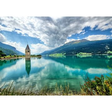 Lais Puzzle - Glockenturm des Reschensees (Resia) Südtirol Italien - 1.000 Teile