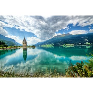 Lais Puzzle - Glockenturm des Reschensees (Resia) Südtirol Italien - 2.000 Teile