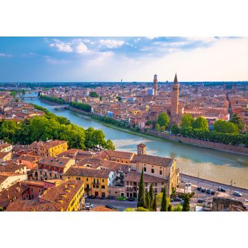 Lais Puzzle - Die Stadt Verona und der Fluss Etsch - 1.000 Teile