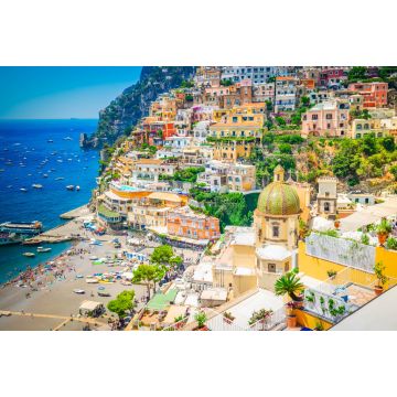 Lais Puzzle - Blick auf Positano Stadt und Strand - berühmter alter italienischer Urlaubsort im Sommer - 2.000 Teile