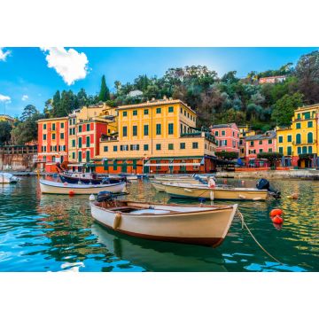 Lais Puzzle - Blick auf den Hafen mit angedockten Booten, Portofino, Ligurien - 1.000 Teile