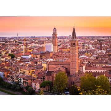 Lais Puzzle - Verona, nächtliches Stadtbild und Kirche Santa Anastasia, mit dem Fluss Etsch, in Venetien - 1.000 Teile