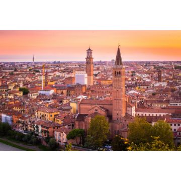 Lais Puzzle - Verona, nächtliches Stadtbild und Kirche Santa Anastasia, mit dem Fluss Etsch, in Venetien - 2.000 Teile