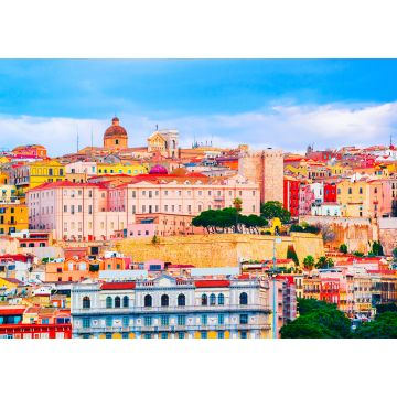 Lais Puzzle - Stadtbild der alten sardischen Stadt Cagliari im Süden der Insel Sardinien - 1.000 Teile