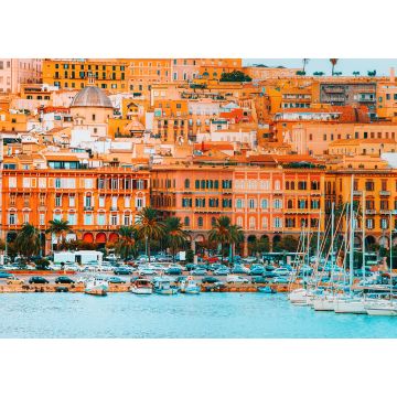 Lais Puzzle - Stadtbild von Cagliari mit Architektur und Mittelmeer auf Sardinien, Italien - 1.000 Teile