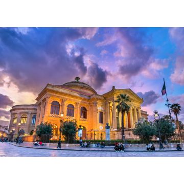 Lais Puzzle - Das Teatro Massimo Vittorio Emanuele, das größte Opernhaus in Italien. Palermo, Sizilien - 1.000 Teile