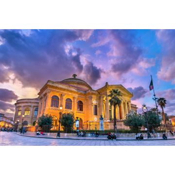 Lais Puzzle - Das Teatro Massimo Vittorio Emanuele, das größte Opernhaus in Italien. Palermo, Sizilien - 2.000 Teile