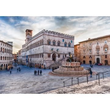 Lais Puzzle - Blick auf die malerische Piazza IV Novembre, Perugia - 1.000 Teile