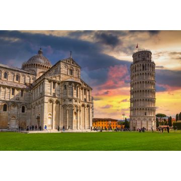 Lais Puzzle - Kathedrale und der Schiefe Turm von Pisa bei Sonnenuntergang, Italiens größtes Wahrzeichen - 2.000 Teile