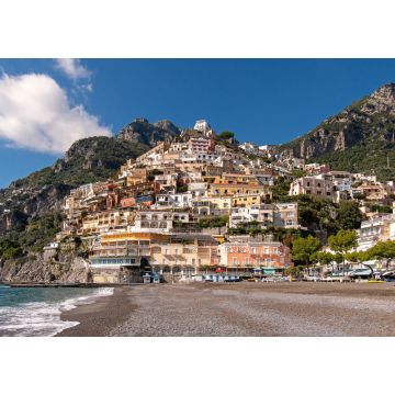 Lais Puzzle - Blick auf den Strand und die Häuser von Positano an der Amalfiküste in Kampanien, Italien - 1.000 Teile