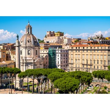 Lais Puzzle - Heiligster Name Mariens an der Kirche des Trajansforums mit der Trajanssäule am Foro Traiano und der Piazza Venezia im historischen Zentrum von Rom - 1.000 Teile
