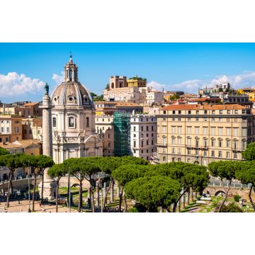 Lais Puzzle - Heiligster Name Mariens an der Kirche des Trajansforums mit der Trajanssäule am Foro Traiano und der Piazza Venezia im historischen Zentrum von Rom - 2.000 Teile