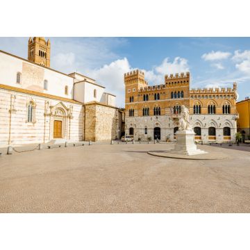 Lais Puzzle - Morgendlicher Blick auf die Piazza Dante, den zentralen Platz in Grosseto an einem sonnigen Tag. Diese Stadt ist das Zentrum der Region Maremma - 1.000 Teile