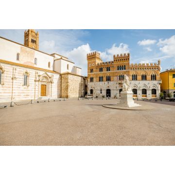 Lais Puzzle - Morgendlicher Blick auf die Piazza Dante, den zentralen Platz in Grosseto an einem sonnigen Tag. Diese Stadt ist das Zentrum der Region Maremma - 2.000 Teile