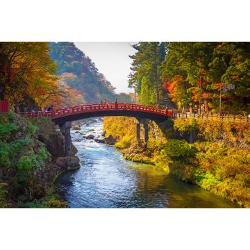 Lais Puzzle - Shinkyo-Brücke im Herbst in Nikko, Tochigi, Japan - 2.000 Teile