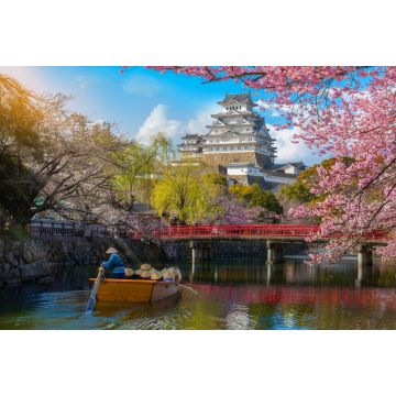 Lais Puzzle - Burg Himeji mit wunderschönen Kirschblüten, die Burg Himeji ist ein berühmter Aussichtspunkt für Kirschblüten in Osaka - 2.000 Teile