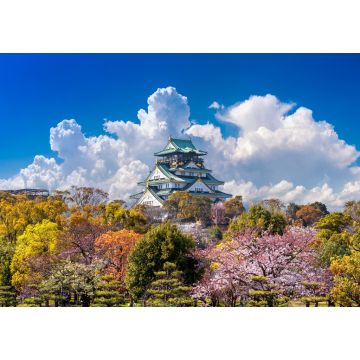 Lais Puzzle - Kirschblüten und Burg in Osaka - 1.000 Teile