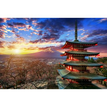 Lais Puzzle - Chureito-Pagode und Berg Fuji bei Sonnenuntergang in Japan - 2.000 Teile