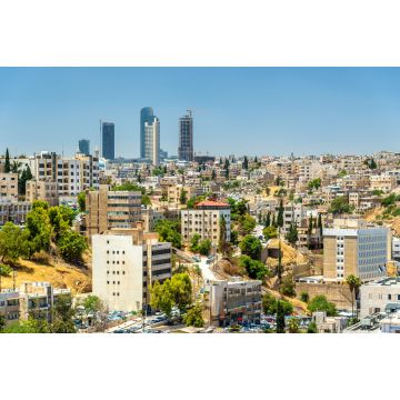 Lais Puzzle - Stadtbild des Stadtzentrums von Amman mit Wolkenkratzern im Hintergrund - 2.000 Teile