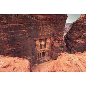 Lais Puzzle - Blick von oben auf den Al Khazneh - Felsentempel, die Schatzkammer in der alten Nabatäerstadt Petra, Jordanien - 2.000 Teile
