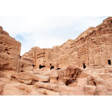 Lais Puzzle - Die antike Stadt Petra in Jordanien wurde zu einem der 7 neuen Weltwunder erklärt. Die in den rosaroten Sandstein gehauenen Felsenfassaden, Gräber und Tempel der Stadt - 1.000 Teile
