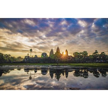 Lais Puzzle - Sonnenaufgang in Angkor Wat bei Siem Reap. Kambodscha - 2.000 Teile