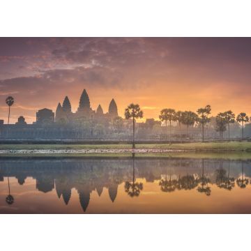 Lais Puzzle - Sonnenaufgangsansicht der antiken Tempelanlage Angkor Wat Siem Reap, Kambodscha - 1.000 Teile