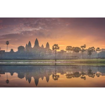 Lais Puzzle - Sonnenaufgangsansicht der antiken Tempelanlage Angkor Wat Siem Reap, Kambodscha - 2.000 Teile