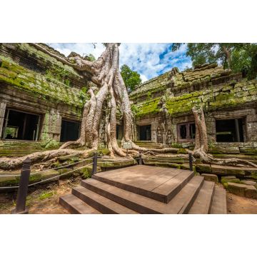 Lais Puzzle - Alter buddhistischer Khmer-Tempel in Angkor Wat, Kambodscha.Ta Prohm Prasat - 2.000 Teile