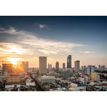 Lais Puzzle - Die Skyline der modernen städtischen Gebäude im Zentrum von Phnom Penh in Kambodscha - 1.000 Teile