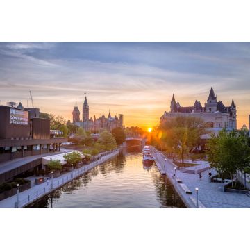 Lais Puzzle - Blick auf die Parlamentsgebäude von der Plaza Bridge in Ottawa bei Sonnenuntergang - 2.000 Teile