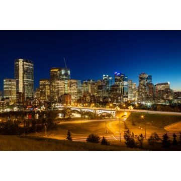 Lais Puzzle - Calgary Downtown Skyline kurz nach Sonnenuntergang - 2.000 Teile