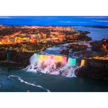 Lais Puzzle - Vogelperspektive auf die Niagarafälle in Kanada und Amerika bei Sonnenuntergang - 1.000 Teile