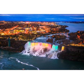 Lais Puzzle - Vogelperspektive auf die Niagarafälle in Kanada und Amerika bei Sonnenuntergang - 2.000 Teile