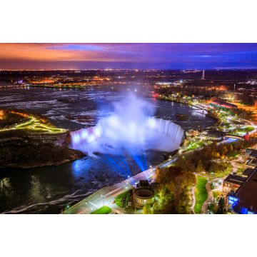 Lais Puzzle - Vogelperspektive auf die Niagarafälle in Kanada und Amerika bei Sonnenuntergang - 2.000 Teile