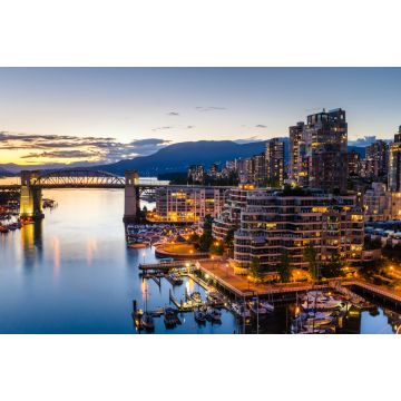 Lais Puzzle - Downtown Vancouver und English Bay in der Abenddämmerung. Britisch-Kolumbien, Kanada - 2.000 Teile