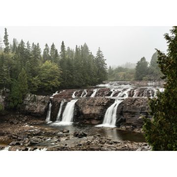Lais Puzzle - Lepreau Falls in New Brunswick, Kanada, an einem regnerischen Tag - 1.000 Teile