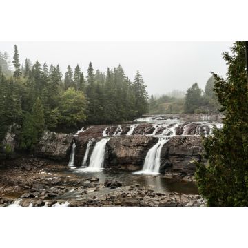 Lais Puzzle - Lepreau Falls in New Brunswick, Kanada, an einem regnerischen Tag - 2.000 Teile