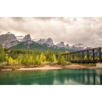 Lais Puzzle - Canmore Engine Bridge - Spur Line und Higashikawa Friendship Trail über den Bow River - 2.000 Teile