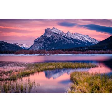 Lais Puzzle - Abendlicht an den Vermillion Lakes und am Mount Rundle im Banff National Park, Kanada - 2.000 Teile