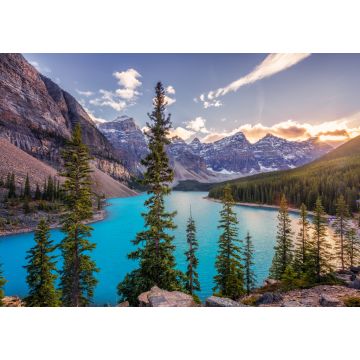 Lais Puzzle - Herbstsonnenuntergang am Lake Moraine im Banff-Nationalpark - 1.000 Teile